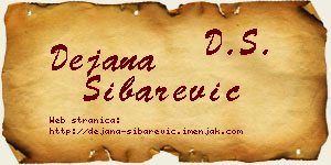 Dejana Šibarević vizit kartica